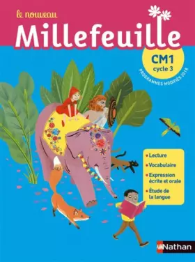 Couverture du produit · Nouveau Millefeuille - manuel CM1: Programmes modifiés 2018