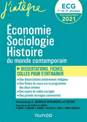 Couverture du produit · ECG 1 et 2 - Economie, Sociologie, Histoire du monde contemporain