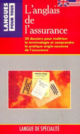 Couverture du produit · ANGLAIS DE L ASSURANCE