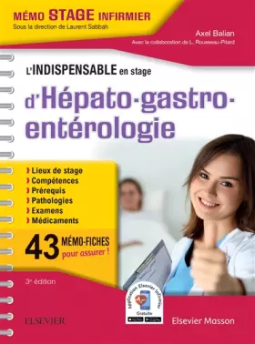 Couverture du produit · L'indispensable en stage d'hépato-gastro-entérologie