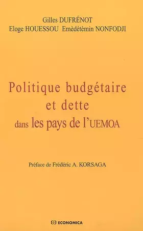 Couverture du produit · Politique budgétaire et dette dans les pays de l'UEMOA