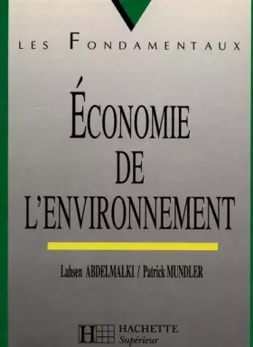 Couverture du produit · Economie de l'environnement