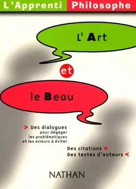 Couverture du produit · Apprenti Philosophe : L'Art et le Beau