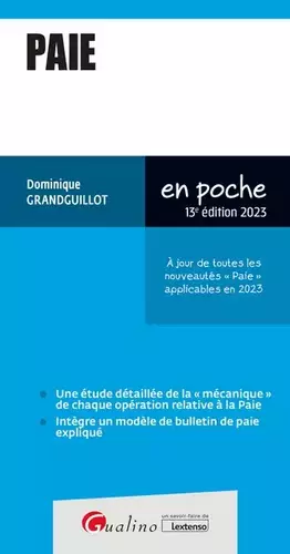 Couverture du produit · Paie: À jour de toutes les nouveautés « Paie » applicables en 2023 (2023)