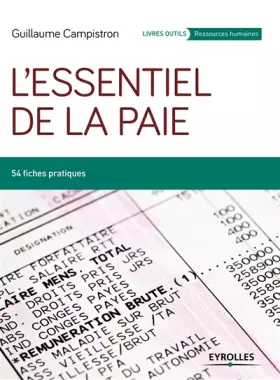 Couverture du produit · L'essentiel de la paie: 54 fiches pratiques.