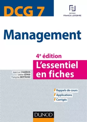 Couverture du produit · DCG 7 - Management - 4e éd. - L'essentiel en fiches: L'essentiel en fiches