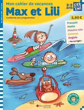 Couverture du produit · Cahier de vacances Max et Lili CE2-CM1