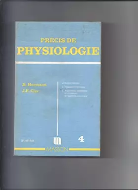 Couverture du produit · PRECIS DE PHYSIOLOGIE. Tome 4, Endocrinologie et régulations