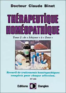 Couverture du produit · Thérapeutique homéopathique T.2
