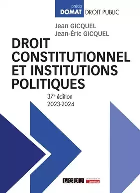 Couverture du produit · Droit constitutionnel et institutions politiques (2023-2024)