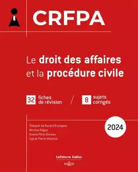 Couverture du produit · CRFPA 2024 - Le droit des affaires et la procédure civile