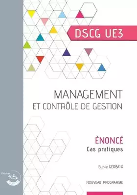 Couverture du produit · Management et contrôle de gestion - Énoncé: UE 3 du DSCG