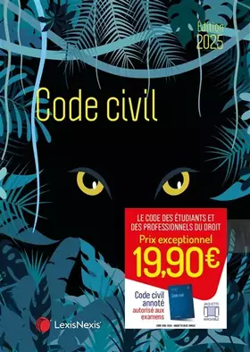 Couverture du produit · Code civil 2025 - Jaquette Blue Jungle