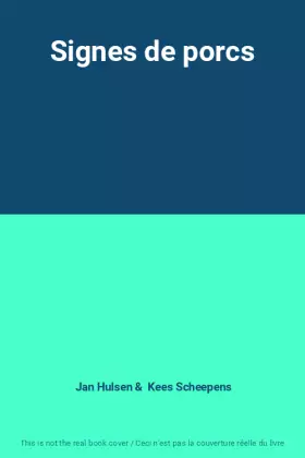 Couverture du produit · Signes de porcs