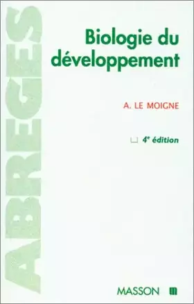 Couverture du produit · BIOLOGIE DU DEVELOPPEMENT. 4ème édition