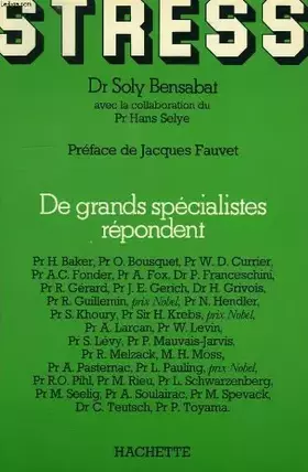 Couverture du produit · Stress (De Grands spécialistes répondent)