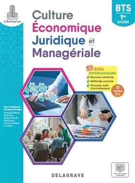 Couverture du produit · L'entreprise Culture économique, juridique et managériale (CEJM) 1re année BTS (2024) - Pochette élève
