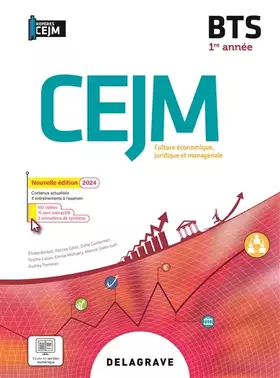 Couverture du produit · Repères Culture économique, juridique et managériale (CEJM) 1re année BTS (2024) - Pochette élève