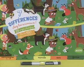 Couverture du produit · 7 differences chez les animaux (coll. bloc-notes)
