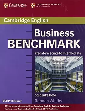 Couverture du produit · Business Benchmark Pre-Intermediate to Intermediate Student's Book BEC Preliminary Edition