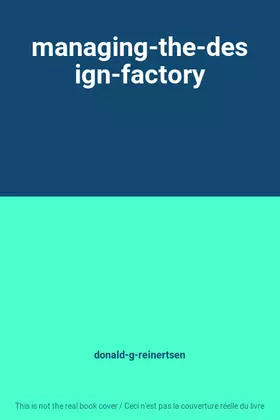 Couverture du produit · managing-the-design-factory