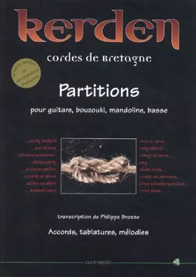 Couverture du produit · Kerden, cordes de Bretagne : Partitions pour guitare, bouzouki, mandoline, basse