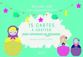 Couverture du produit · 15 Cartes à gratter pour annoncer sa grossesse: Une petite carte pour une grande annonce