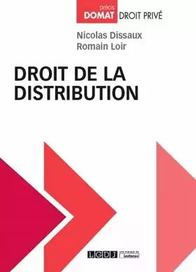Couverture du produit · DROIT DE LA DISTRIBUTION