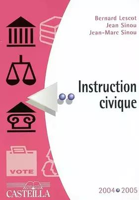 Couverture du produit · Instruction civique 2004-2005
