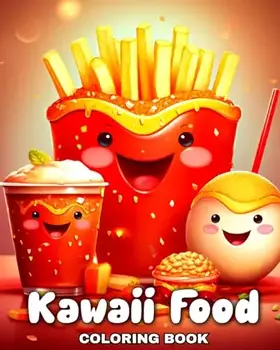 Couverture du produit · Kawaii Food Coloring Book: Food Coloring Pages with Cute Kawaii Designs to Color