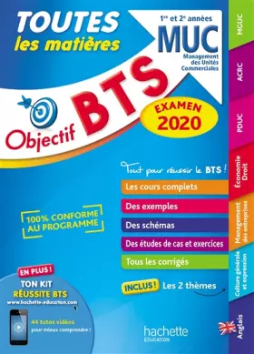 Couverture du produit · OBJECTIF BTS MUC 2020 TOUTES LES MATIERES