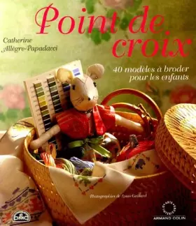Couverture du produit · Point de croix, 40 modèles à broder pour les enfants