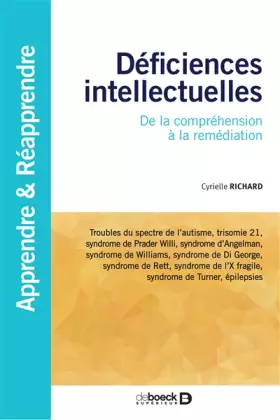 Couverture du produit · Déficiences intellectuelles: De la compréhension à la prise en charge
