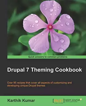 Couverture du produit · Drupal 7 Theming Cookbook