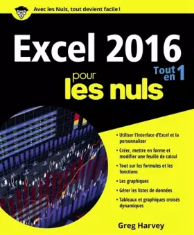 Couverture du produit · Excel 2016 Tout en un pour les Nuls