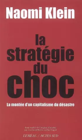 Couverture du produit · La stratégie du choc : La montée d'un capitalisme du désastre