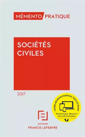 Couverture du produit · Mémento Sociétés civiles 2017