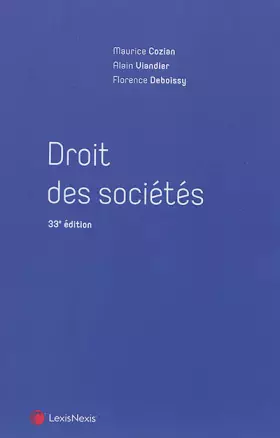 Couverture du produit · Droit des sociétés
