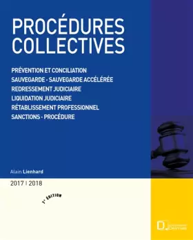 Couverture du produit · Procédures collectives 2016/2017. Prévention et conciliation . Sauvegarde . Sauvegarde financière: Prévention et conciliation .