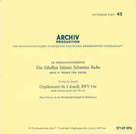 Couverture du produit · Orgelkonzert Nr. 5 D-moll, BWV 596 (Nach Concerto Grosso Op. 3 Nr. 11) 
