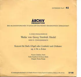 Couverture du produit · Konzert Für Harfe (Orgel Oder Cembalo) Und Orchester Op. 4 Nr.6 B-dur