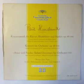 Couverture du produit · Konzertmusik Für Klavier, Blechbläser Und Harfen Op. 49 (1930) - Konzert Für Orchester Op. 38 (1925) - "Amor Und Psyche" Ballet