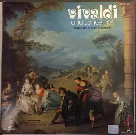 Couverture du produit · Cinq Concertos, Flute A Bec, Cordes Et Clavecin
