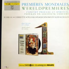 Couverture du produit · Premières Mondiales  Wereldpremieres - Concert Profane Et Spirituel  Profaan En Geestelyk Concert