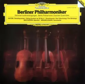 Couverture du produit · Berliner Philharmoniker Kammermusikvereinigungen - Streichquartett Op. 20 No. 4 • Divertimento "Der Geburtstag" • Menuett • Can