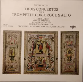 Couverture du produit · Trois Concertos Pour Trompette, Cor, Orgue & Alto