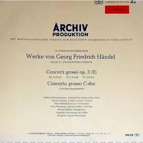 Couverture du produit · Concerti Grossi Op.3 (II) - Concerto Grosso C-dur