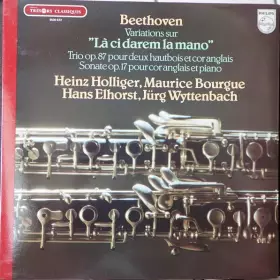 Couverture du produit · Variations On "La Ci Darem la Mano" & Trio Op. 87 For 2 Oboes & Cor Anglais Sonata Op 17 For Cor Anglais & Piano