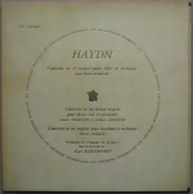 Couverture du produit · Concerto En Ré Majeur Pour Flute Et Orchestre / Concerto En Mi Bémol Majeur Pour Deux Cors et Orchestre / Concerto En Ut Majeur