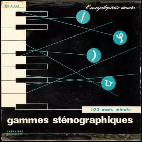 Couverture du produit · Gammes Sténographiques - Textes à 100 Mots-minute